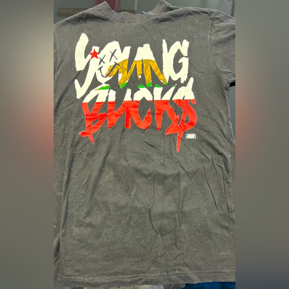 Pro Wrestling Tees AEW Men’s Young Bucks Graphic T-shirt